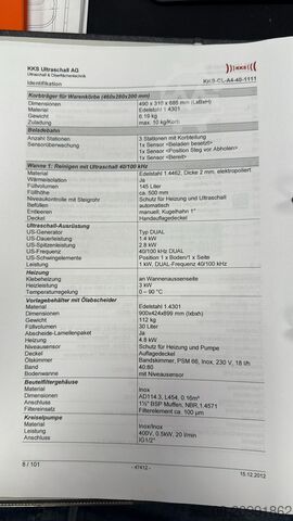 4-chamber ultrasonic cleaning system KKS CL4-40-1111