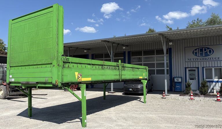Swap body with flatbed Krone Baustoff 7,45 Multilockrahmen Türen