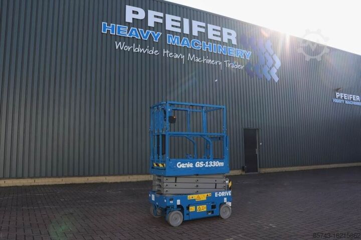 Scissor lift Genie GS1330M Valid inspection, *Guarantee! All-Electric