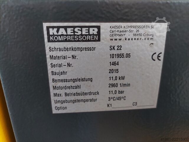 Schraubenkompressoranlage KAESER SK 22