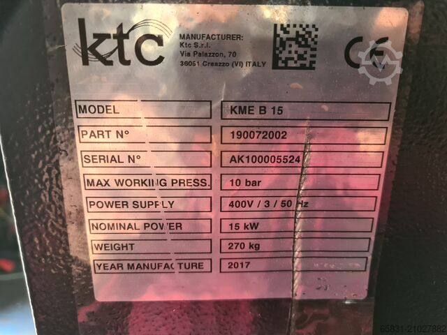 Schraubenkompressor KTC KME G 15 kw