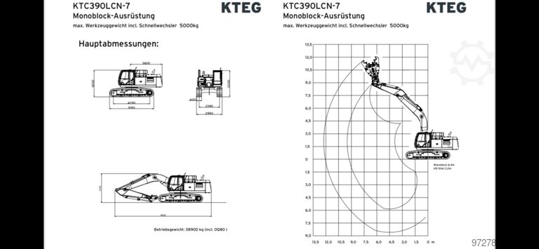 Raupenbagger/ Teledipper Hitachi ZX 390
