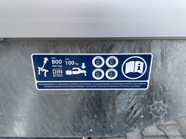 Kippanhänger Saris K1 306 170 2700 2 Rückwärtskipper