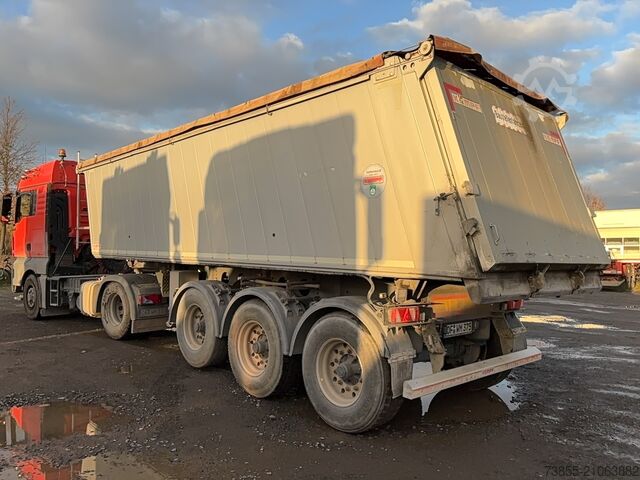 Kippauflieger Kempf 3-axle aluminium tipper semi-trailer