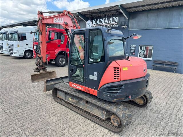 Mini excavator KUBOTA KX080-4    Rototilt RS30  + Sortier/Greifmodul