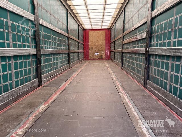 Open semitrailer with tarp Leci Trailer Curtainsider Coil