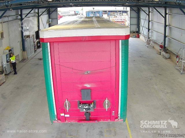 Open semitrailer with tarp Leci Trailer Curtainsider Coil