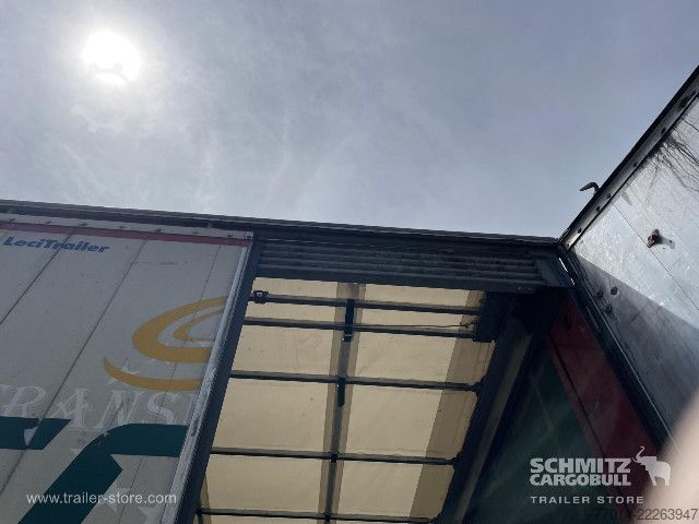Open semitrailer with tarp Leci Trailer Curtainsider Coil