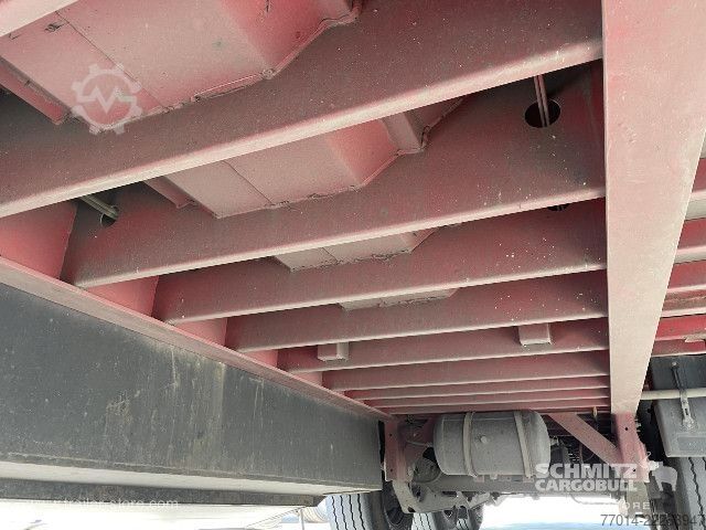 Open semitrailer with tarp Leci Trailer Curtainsider Coil
