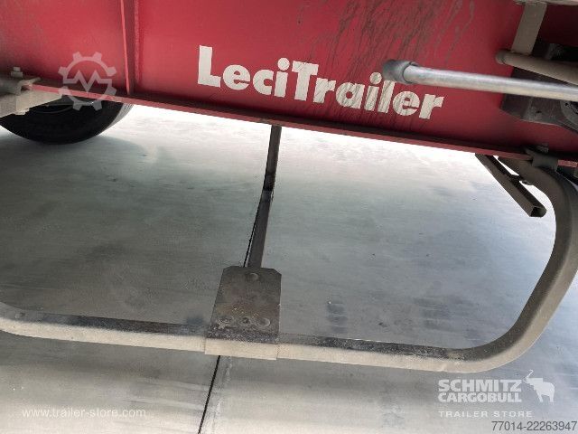 Open semitrailer with tarp Leci Trailer Curtainsider Coil