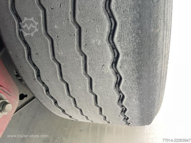 Open semitrailer with tarp Leci Trailer Curtainsider Coil