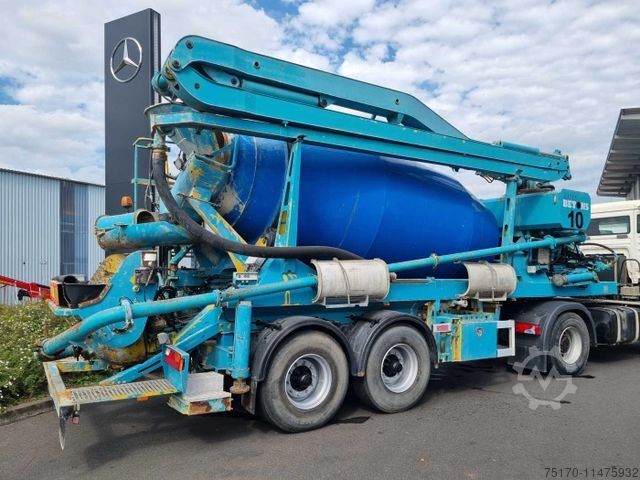 Auflieger De Buf Beton-Mischer 9m³/Sermac 24m Betonpumpe