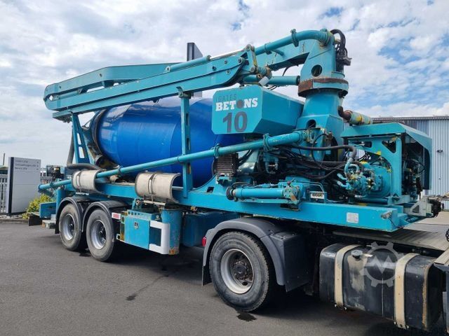 Auflieger De Buf Beton-Mischer 9m³/Sermac 24m Betonpumpe