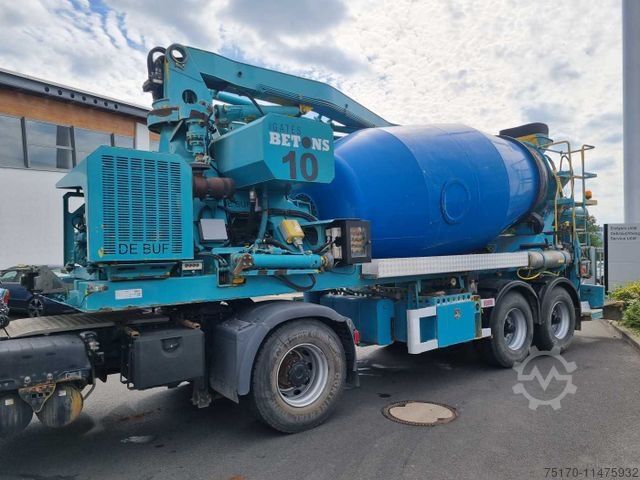Semitrailer  De Buf Beton-Mischer 9m³/Sermac 24m Betonpumpe