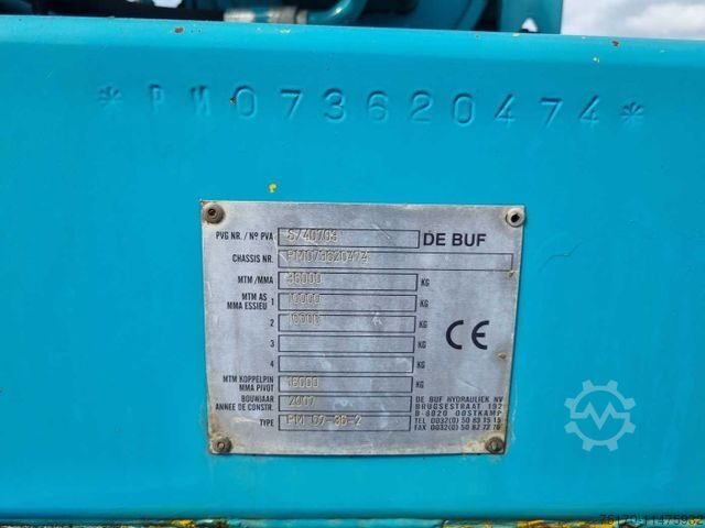 Auflieger De Buf Beton-Mischer 9m³/Sermac 24m Betonpumpe