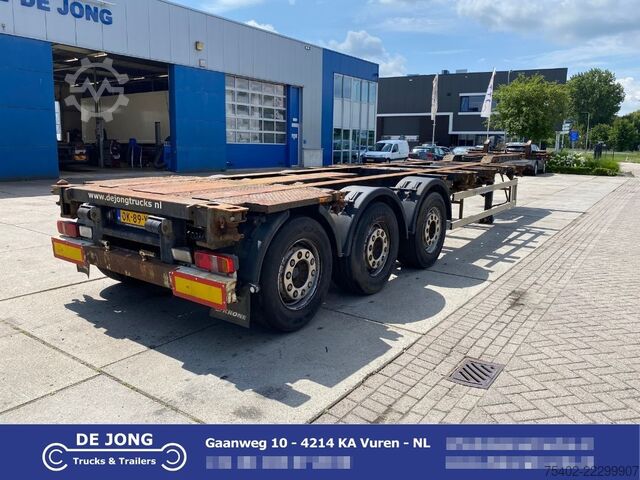 Container transport Krone SD Chassis / ADR / 2x Extendable / MB + Disc / ...