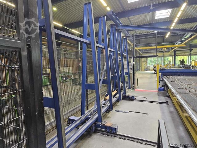 Automatic laminated glass cutting machin Hegla VSG-A46-MT/PlusTwin LBA 8232