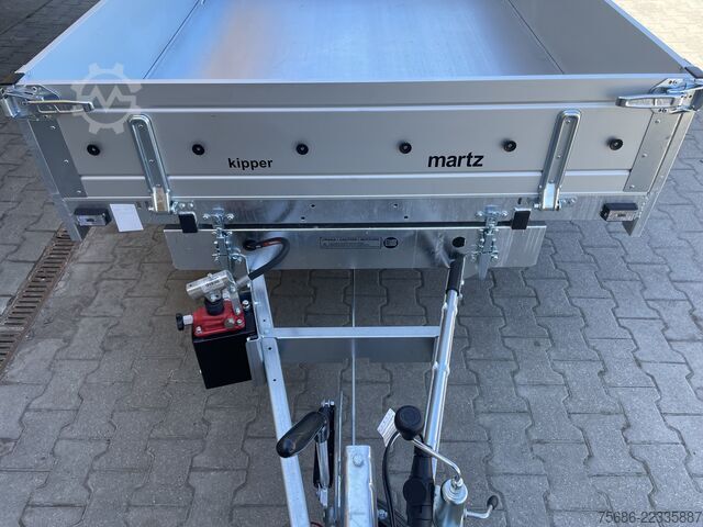 Car carrier trailer Martz Kipper 250 C S 1,3T Kipper Einachser