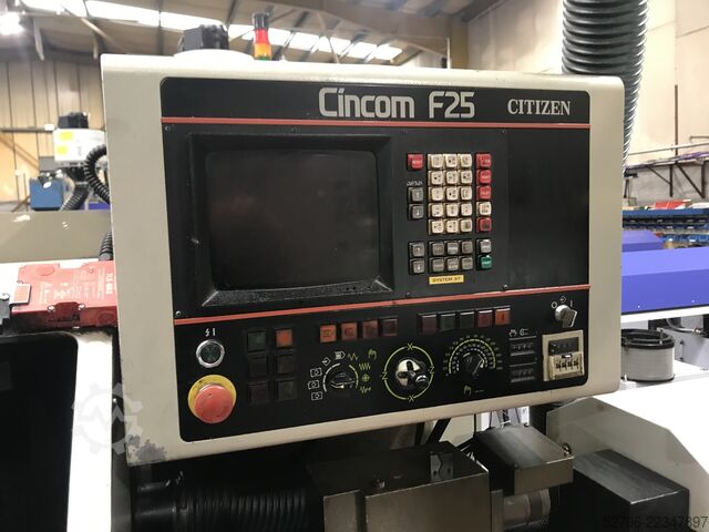 Sliding head CNC lathe with bar feed Citizen Cincom F25