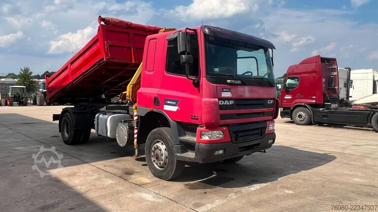 3-way tipper DAF CF 75.310 (4X4 / CRANE / GRUE / LAMES / STEEL S...