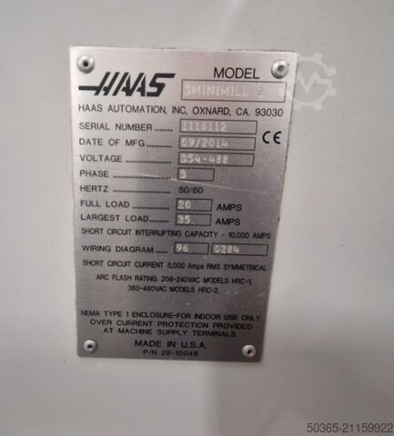 Vertikales Bearbeitungszentrum Haas Minimill 2