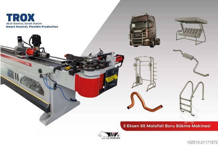 Rohrbiegemaschine Liv Makina 3 Axis 65 CNC TROX