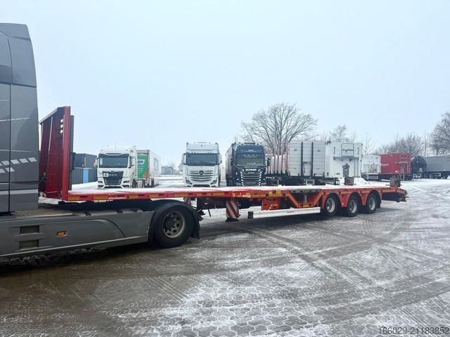 Auflieger mit Arbeitsbühne KÄSSBOHRER SPA Mega Tele Plattform Auflieger mit Radmulden