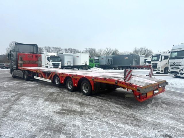 Auflieger mit Arbeitsbühne KÄSSBOHRER SPA Mega Tele Plattform Auflieger mit Radmulden