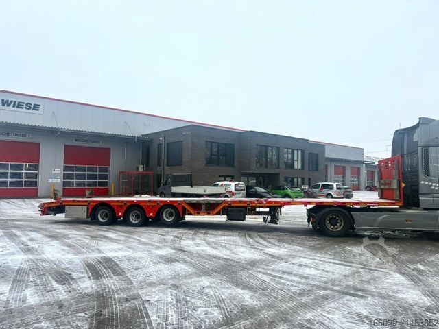 Auflieger mit Arbeitsbühne KÄSSBOHRER SPA Mega Tele Plattform Auflieger mit Radmulden