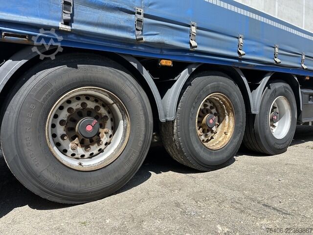 Auflieger mit Pritsche & Plane Fellechner SC31-S36 Edscha Liftachse