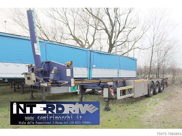 Tipper  semirmorchio ribaltabile 40portacontainer usato