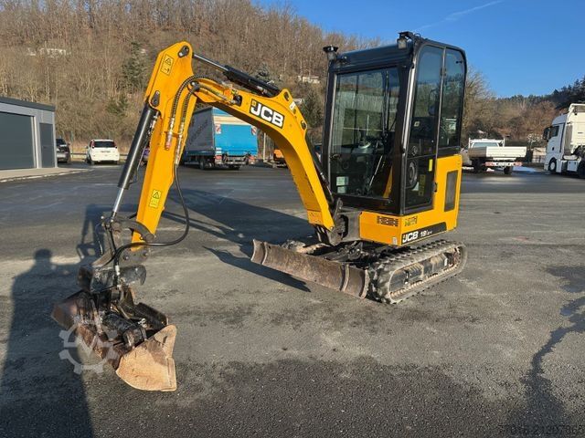 Minibagger JCB JCB H 19C-1, verstell Fahrwerk, 3 Löffel