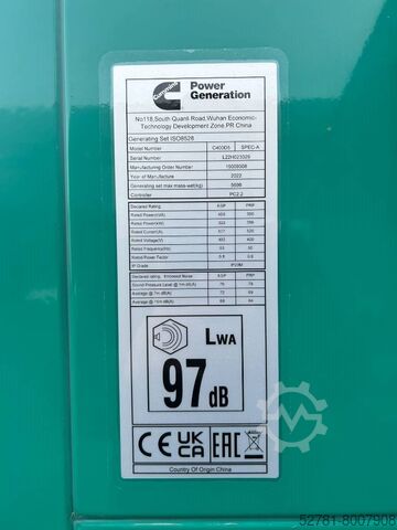 Generator set Cummins C400D5 - 400 kVA Generator  - DPX-18518