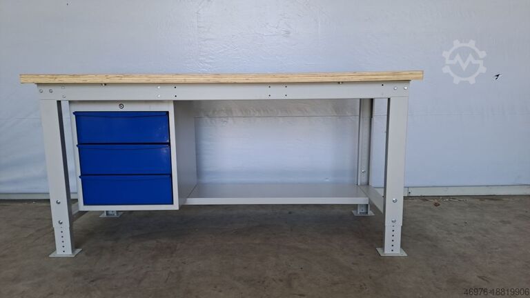 Workbench packing table workbench Werkbank Arbeitstisch Schubladenschrank Breite: ca. 1.725 mm Tiefe: ca. 750 mm