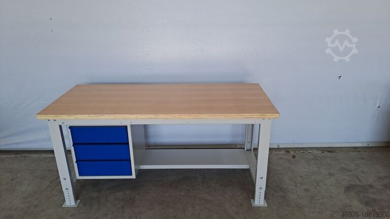 Workbench packing table workbench Werkbank Arbeitstisch Schubladenschrank Breite: ca. 1.725 mm Tiefe: ca. 750 mm