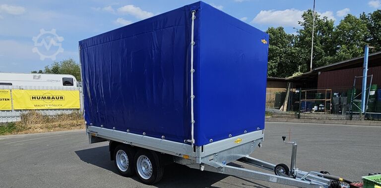 Open trailer with tarp HUMBAUR HT 25 31 18mit Plane 1800mm und Gitteraufsatz
