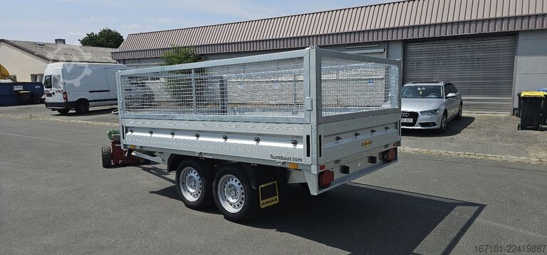 Open trailer with tarp HUMBAUR HT 25 31 18mit Plane 1800mm und Gitteraufsatz