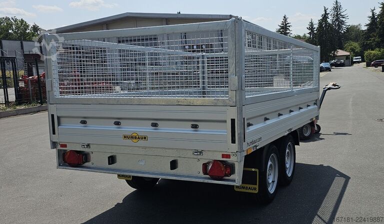 Open trailer with tarp HUMBAUR HT 25 31 18mit Plane 1800mm und Gitteraufsatz