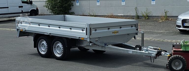 Open trailer with tarp HUMBAUR HT 25 31 18mit Plane 1800mm und Gitteraufsatz