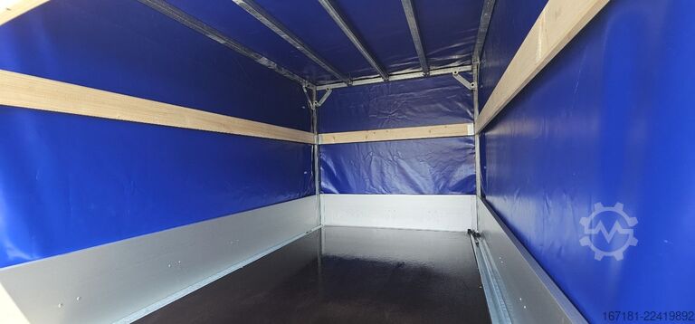 Open trailer with tarp HUMBAUR HU 152314 mit Plane und Spriegel 1300mm