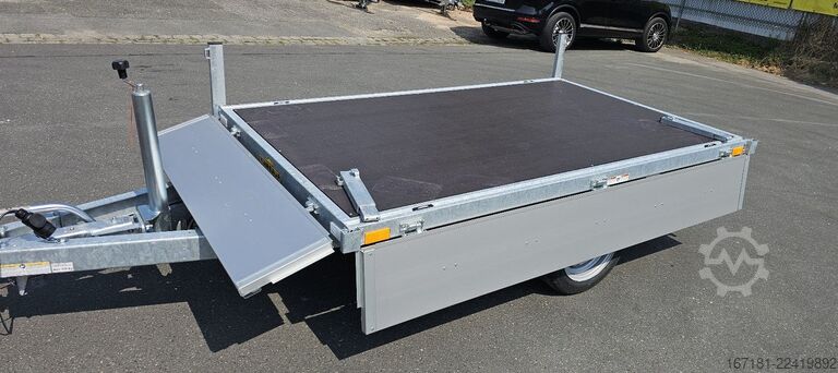 Open trailer with tarp HUMBAUR HU 152314 mit Plane und Spriegel 1300mm