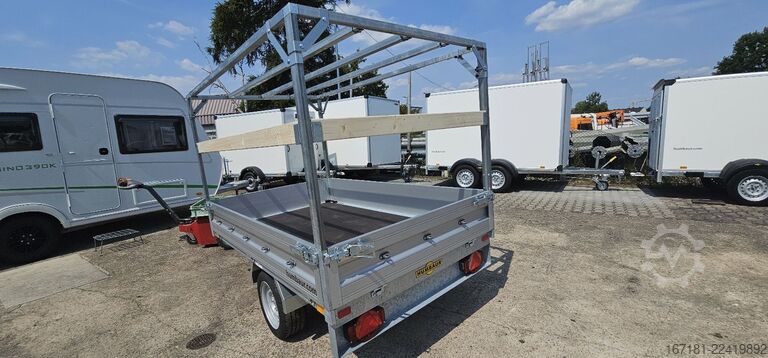 Open trailer with tarp HUMBAUR HU 152314 mit Plane und Spriegel 1300mm