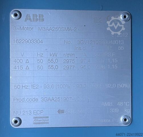 Screw compressor GA55FF Atlas Copco GA55FF