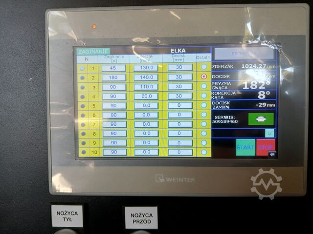 Schwenkbiegemaschine Thallman THAKO 20-8,2