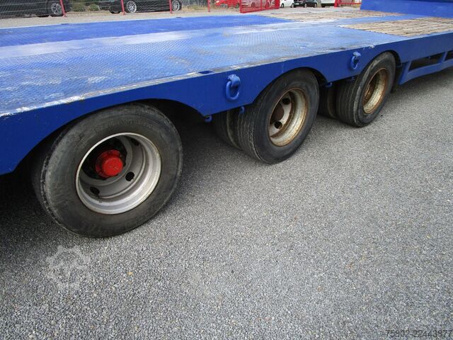 Low loader semitrailer BROSHUIS 3-Achser Tieflader *Schwanenhals+Ausziehbar+Luft