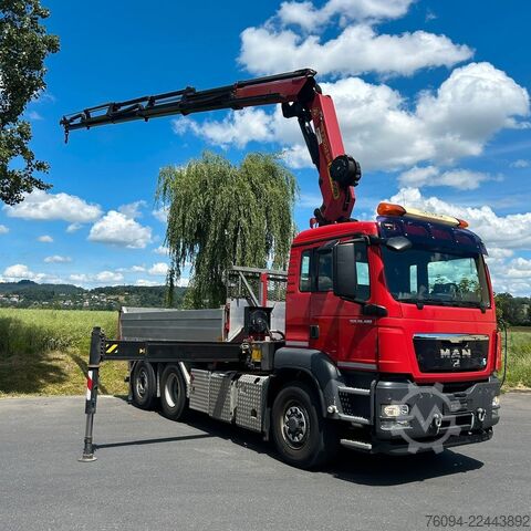 Truck mounted crane MAN TGS 28.480 6x4-4 ALLRAD KRAN 19m SEILWINDE Wechs
