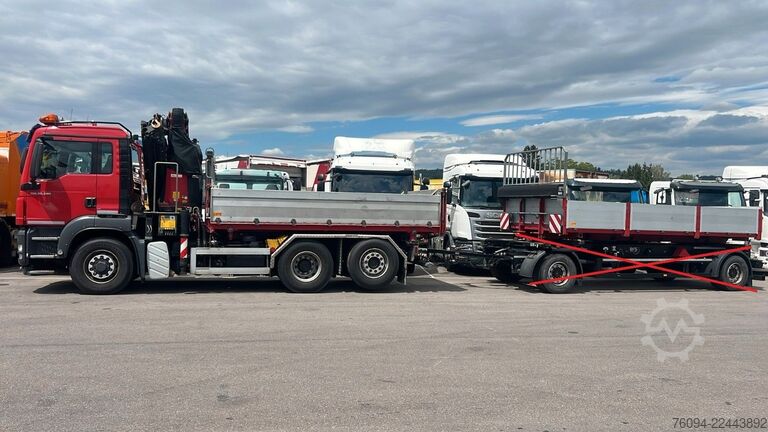 Truck mounted crane MAN TGS 28.480 6x4-4 ALLRAD KRAN 19m SEILWINDE Wechs