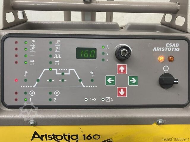WIG und Elektro DC Inverter-Schweißgerät mit HF-Zündung, WIG Schweißmaschine, Inverter Schweißstromq ESAB Aristotig 160 / LTN 160
