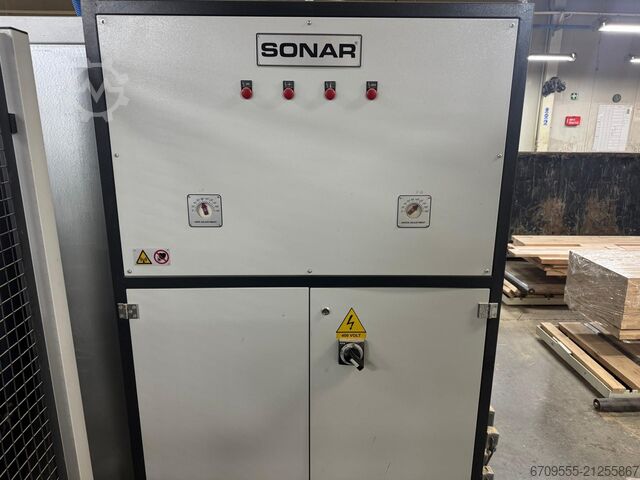 WEINIG Linie zum Verleimen und Formatieren WEINIG PowerMat 2400+ ProfiPress T 5500 HF