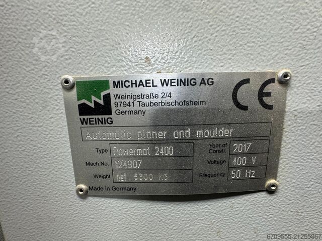 WEINIG Linie zum Verleimen und Formatieren WEINIG PowerMat 2400+ ProfiPress T 5500 HF